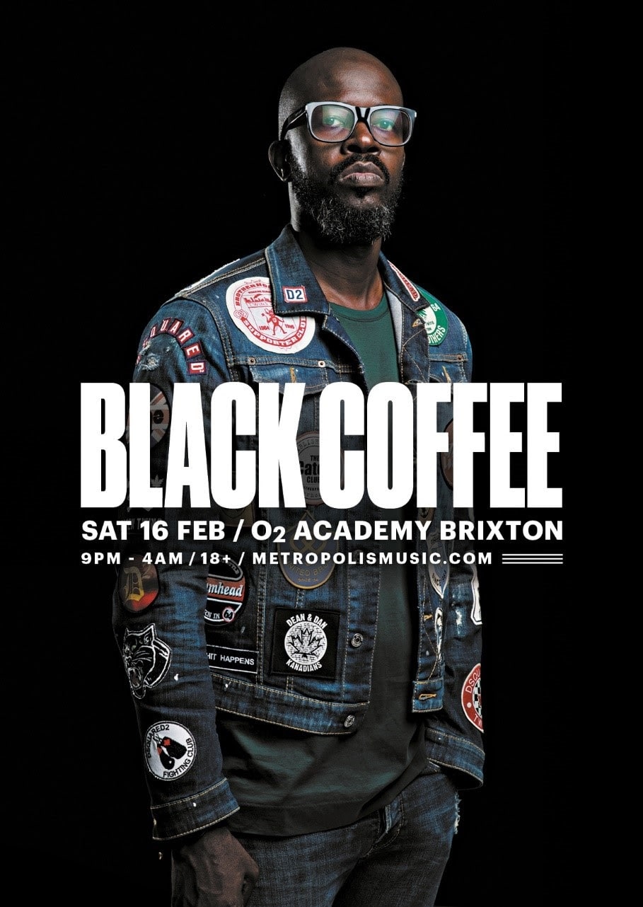 AWARDWINNING AFROHOUSE DJ BLACK COFFEE ANNOUNCES HEADLINE LONDON SHOW